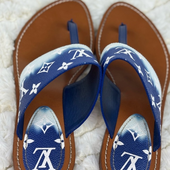 Louis Vuitton Monogram Escale Palma Sandals 39 - Picture 9 of 13
